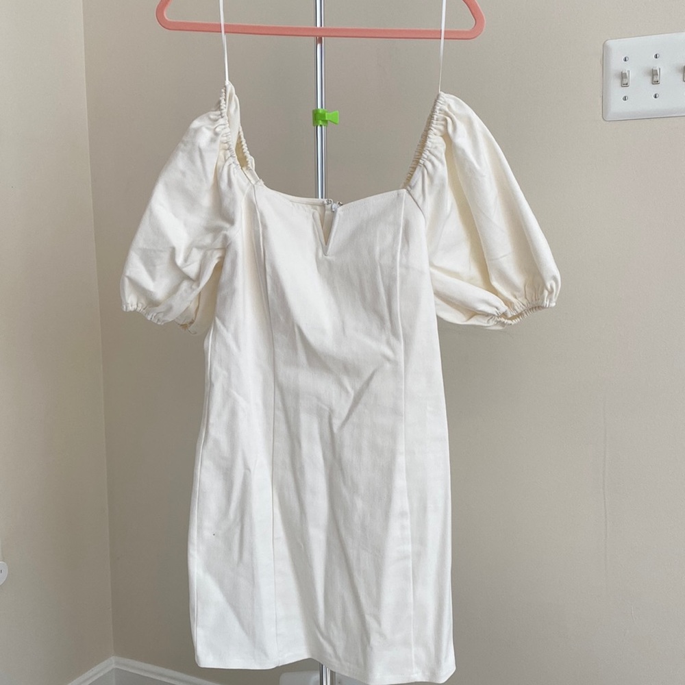 Super Cute Womens Off The Shoulder Fitted Dress Size Large